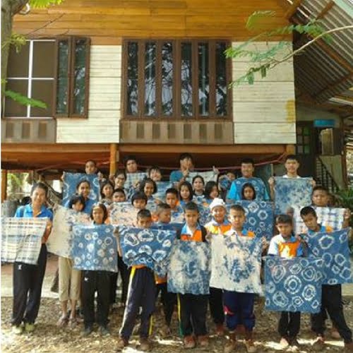 Indigo Tie & Dye with Kids