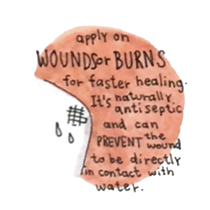 sesame oil for wound